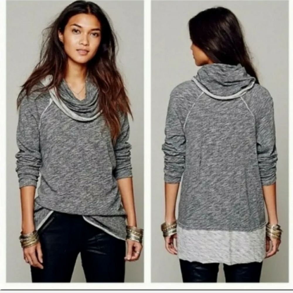 FP Beach FREE PEOPLE Cocoon Cowl Neck pullover sweater one size S/M